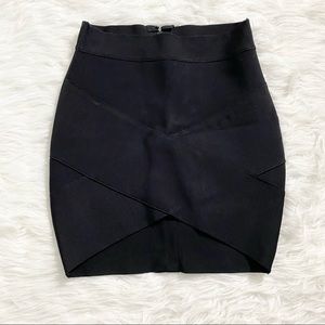 Black Bandage Mini Skirt